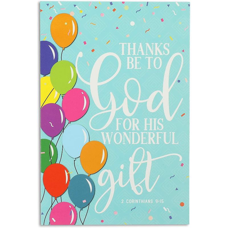 Faithful Finds 48-Pack Christian Birthday Cards, Assorted Religious Blessing Designs, Envelopes Included, 4x6