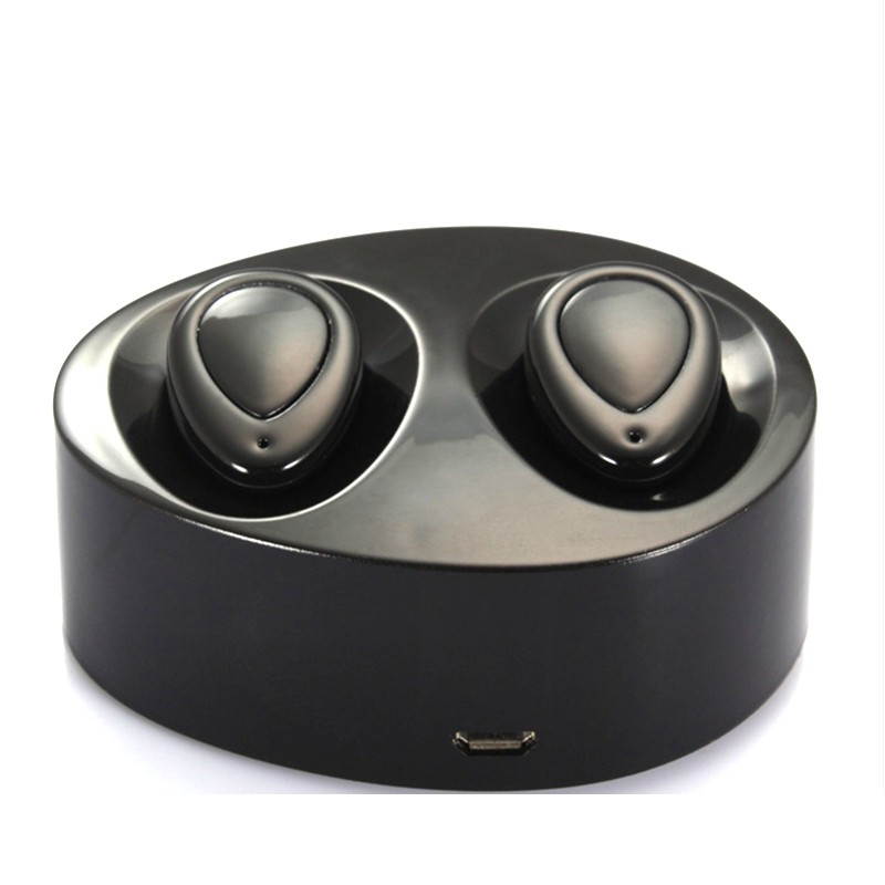 TWS K2 Bluetooth Earbuds True Wireless Mini Stereo Earphone with Charging Socket Play Music for iPhone 7 Plus