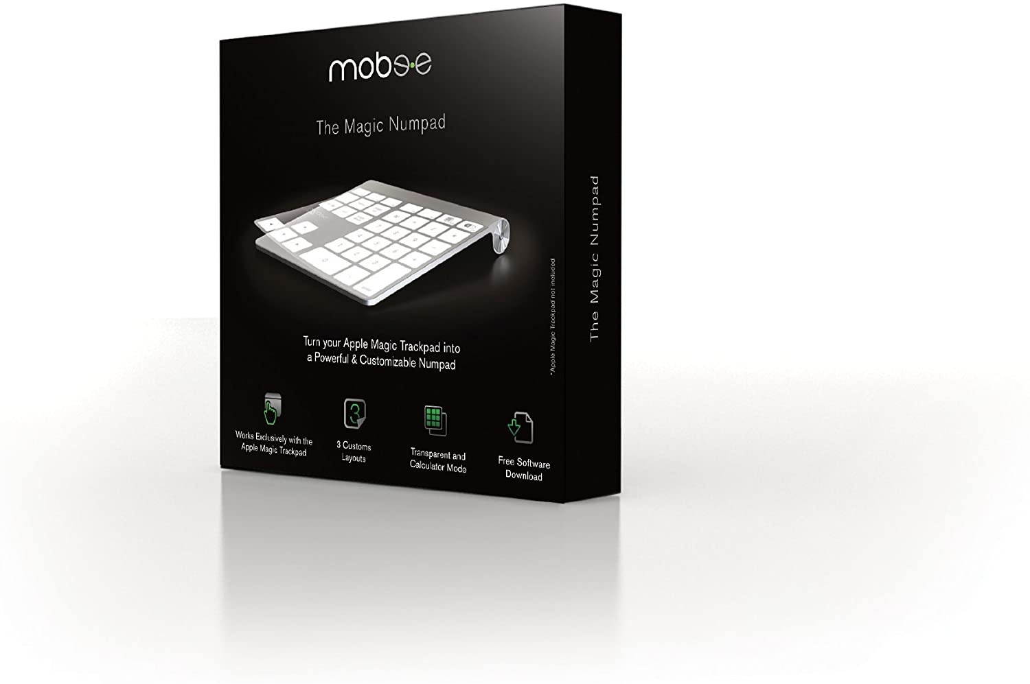 Mobee Technology Magic Numpad - Compatible for Apple Magic Trackpad with 3 Transparent Calculator Mode Layouts (MO6210)