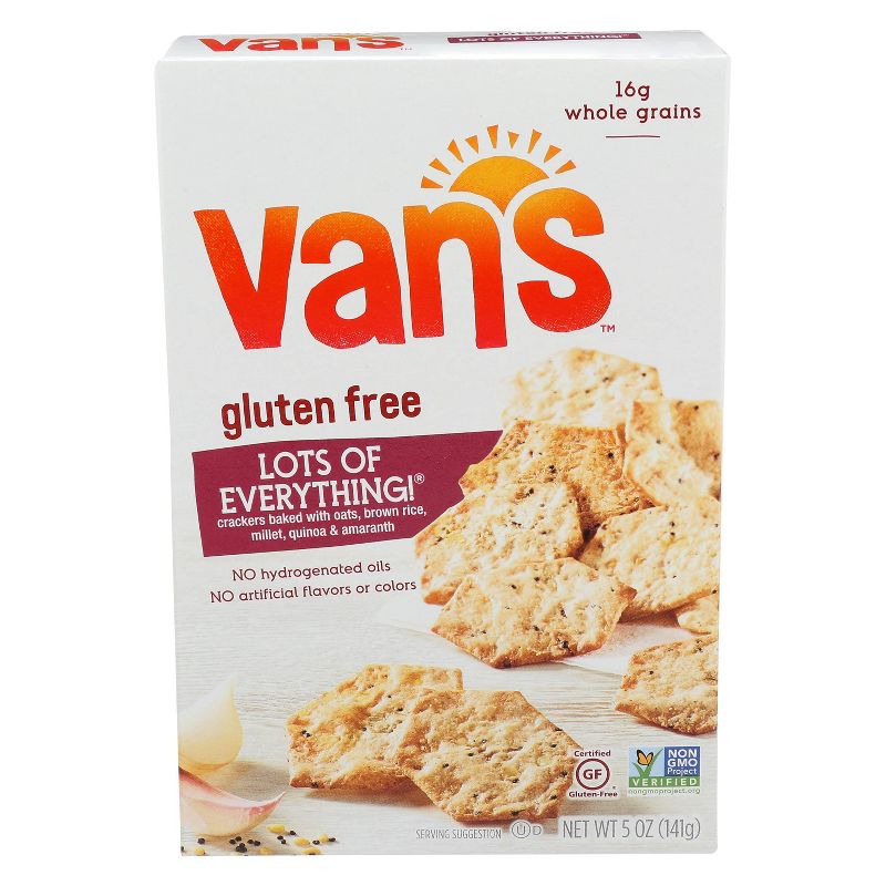 Van's Foods Lots Of Everything! Crispy Whole Grain Baked Crackers - 5oz