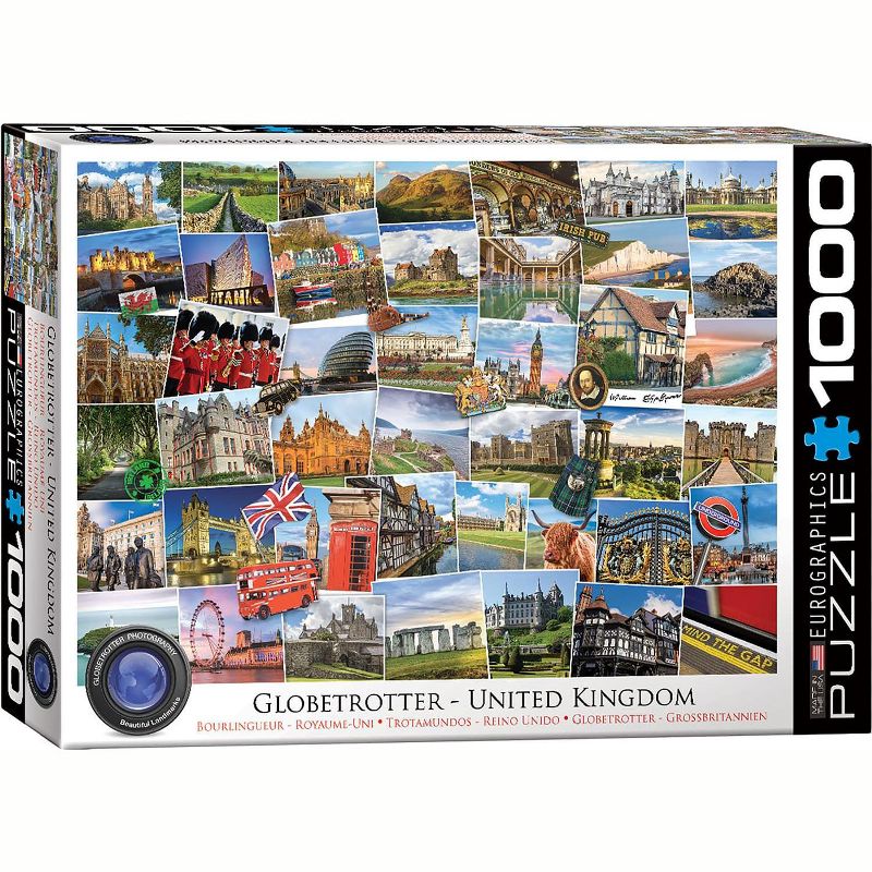 Eurographics Inc. Globetrotter United Kingdom 1000 Piece Jigsaw Puzzle