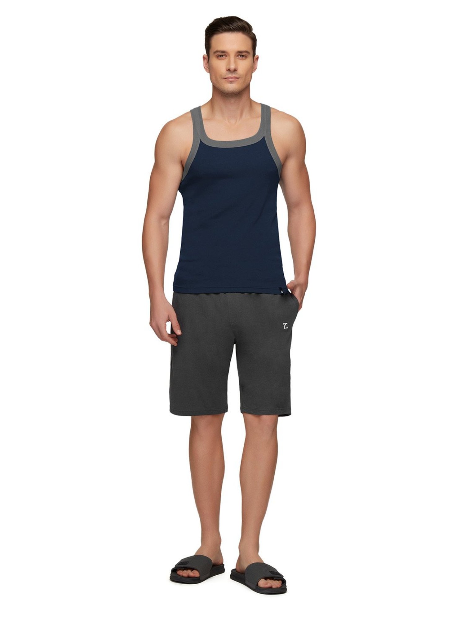 Bodycare Anthra Melange Regular Fit Thermal Top