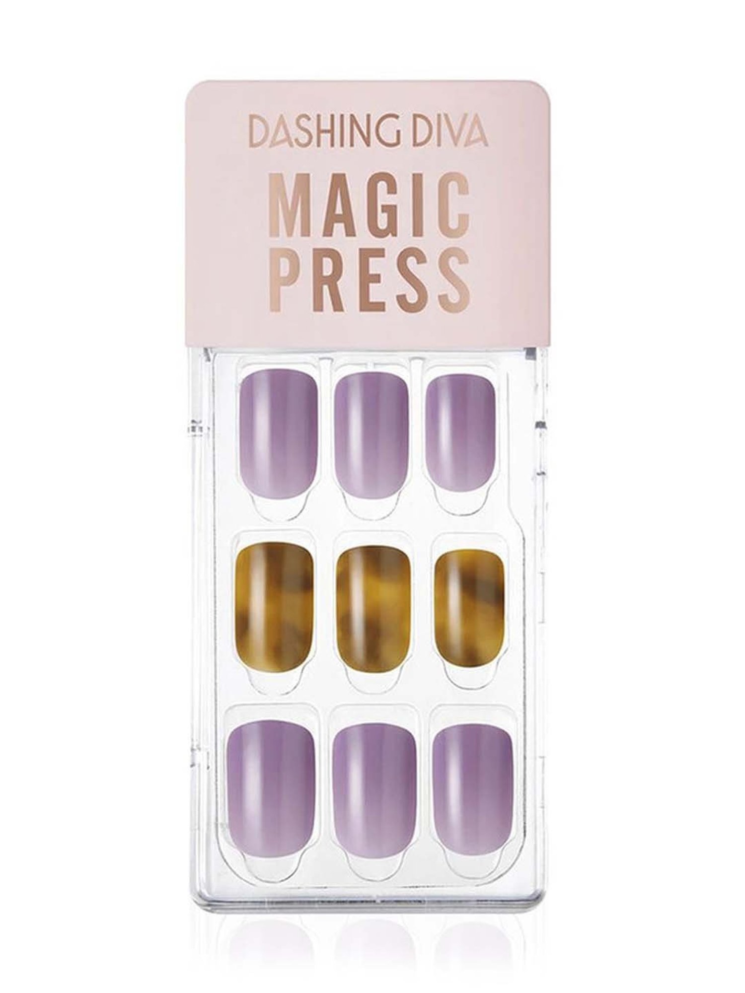 DASHING DIVA Magicpress Leopard Violet