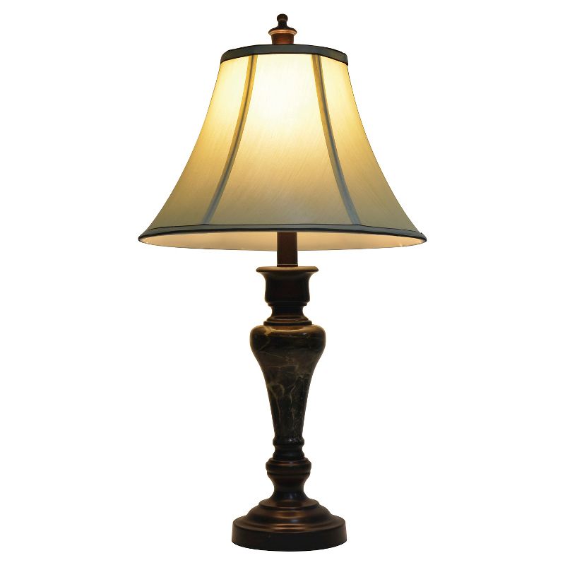 25" x 34" Marble Table Lamp Bronze - J.Hunt