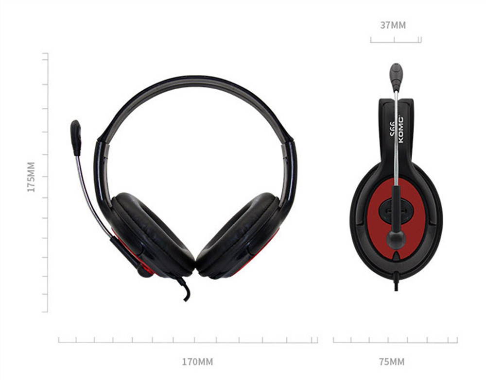 New head-mounted notebook mobile phone wired headset computer gaming gaming wired headset