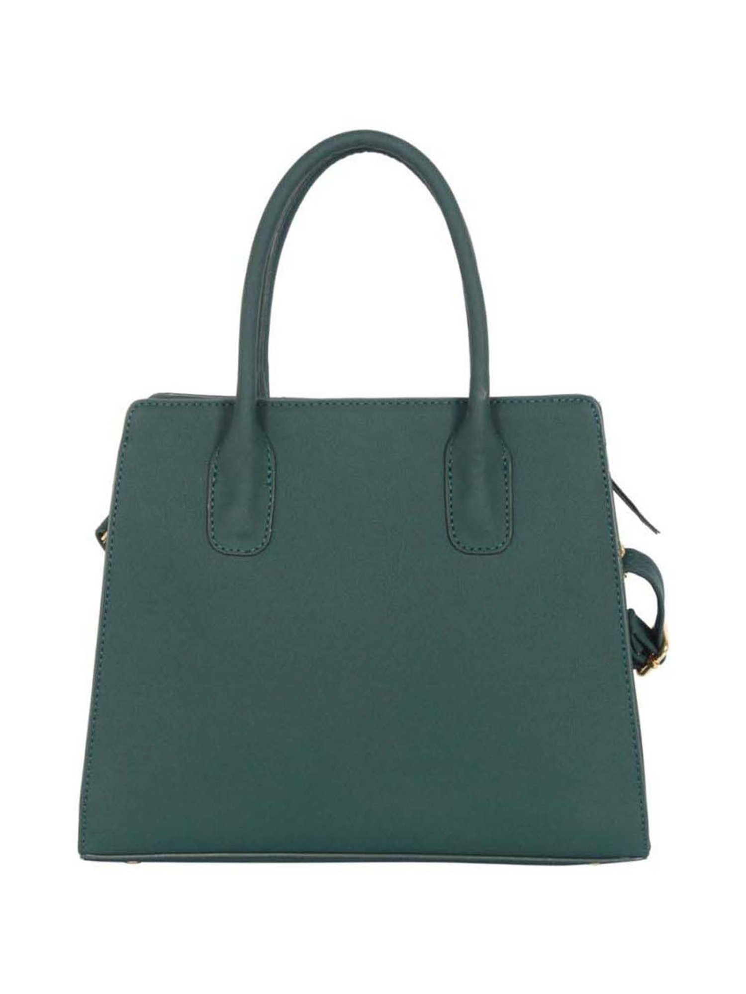 Baggit Green Solid Medium Handbag