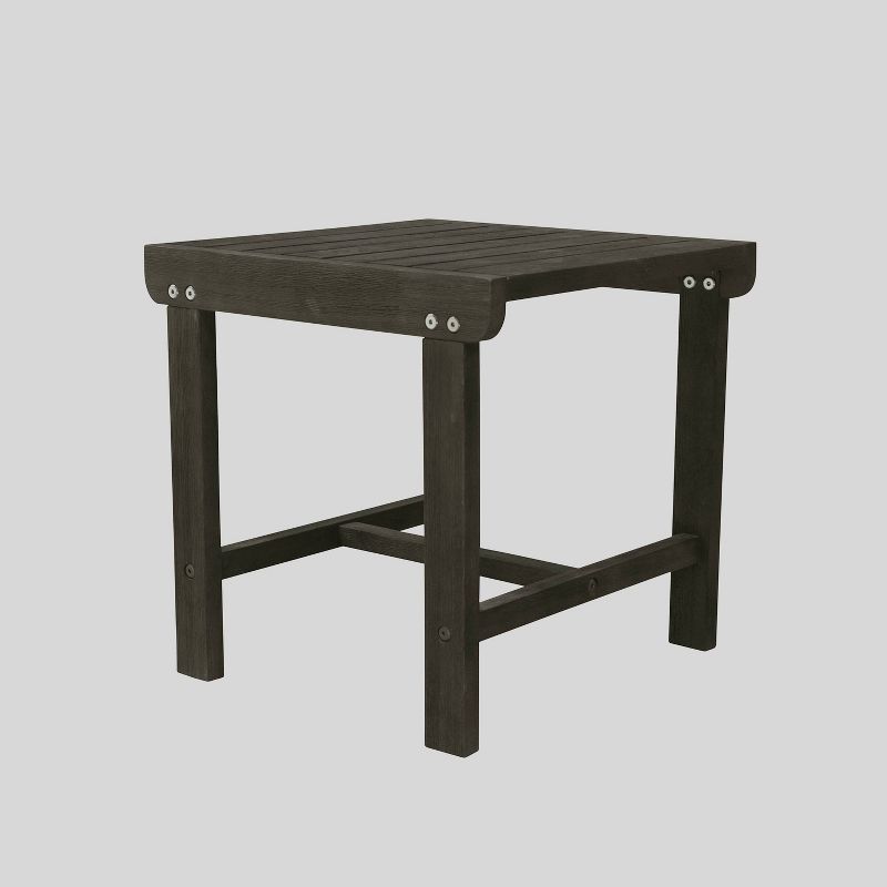 Renaissance 3pc Wood Outdoor Patio Conversation Set - Gray - Vifah