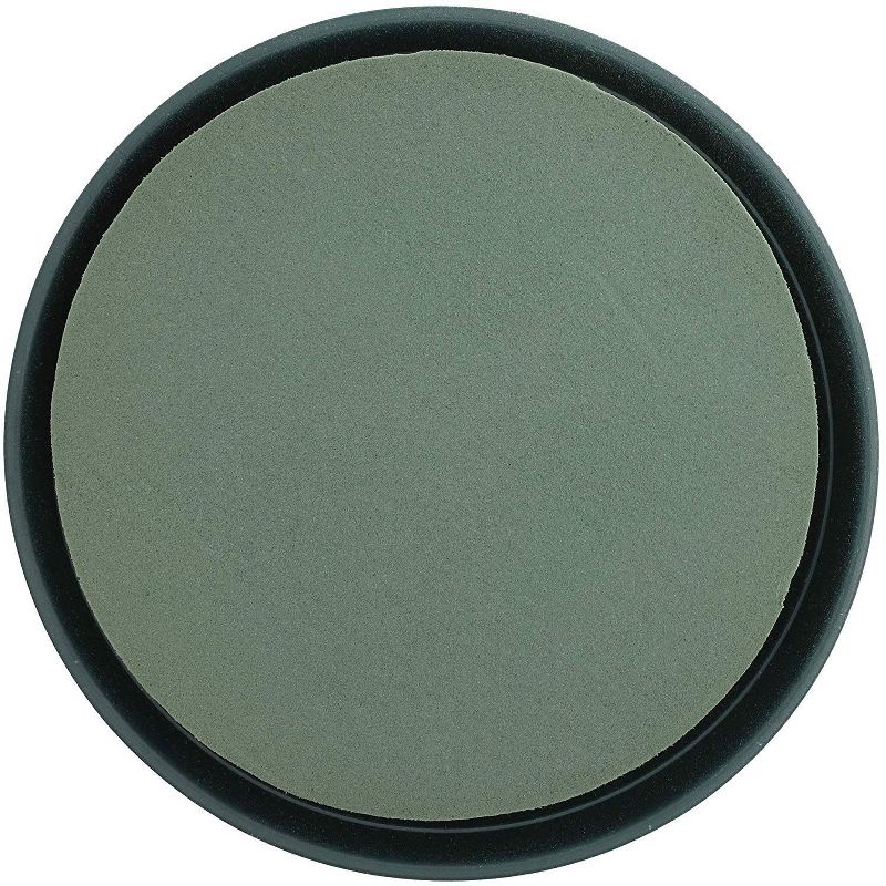 4 Pack 7 In Round Wet Floral Flower Foam Base Arrangement Set for Florist Crafts Fresh Flowers Home Party Decorations, Green