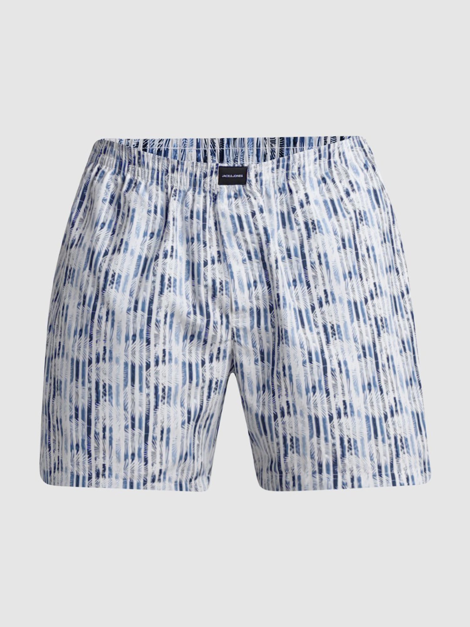 Jack & Jones Ensign Blue Cotton Regular Fit Striped Boxers