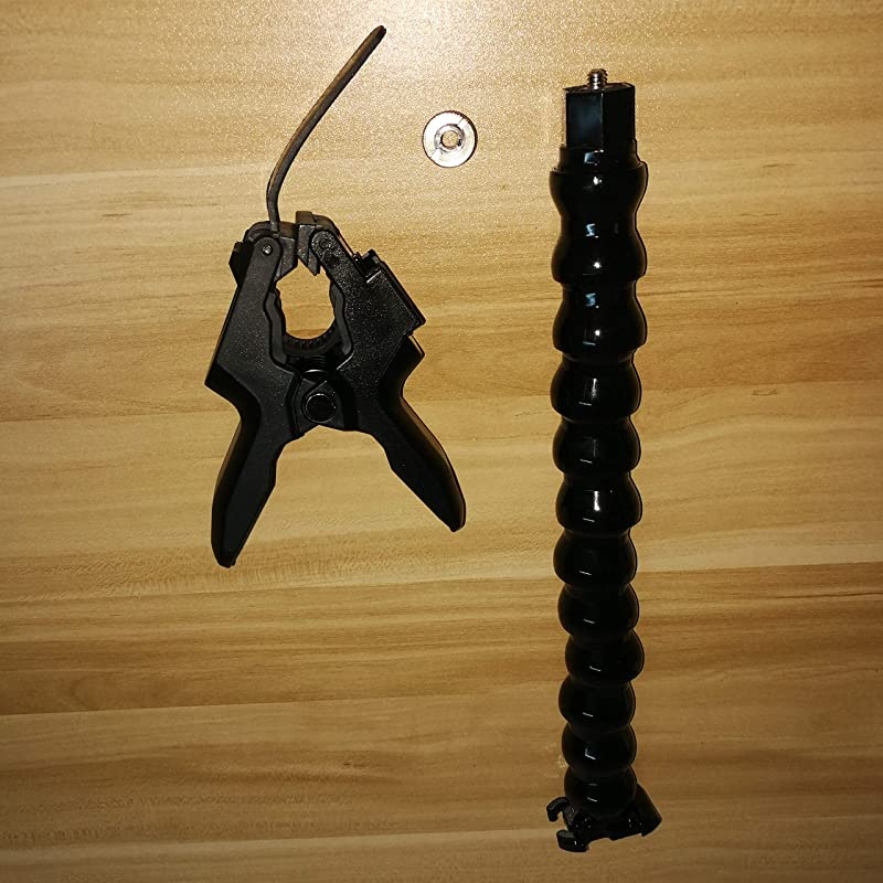 Mic Clamp Grip with 58quot27 Thread Gooseneck Extension Mount Holder for Microphones Work for any Music Stand Microphone Stand and Tripods