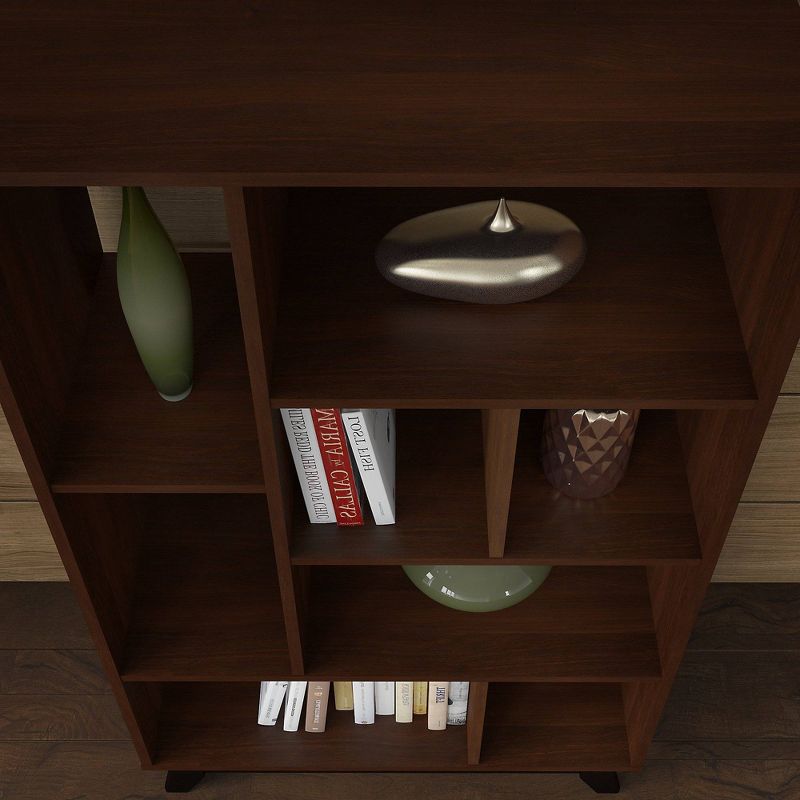 65" Centura 8 Shelf Bookcase Century Walnut - Kathy Ireland Home