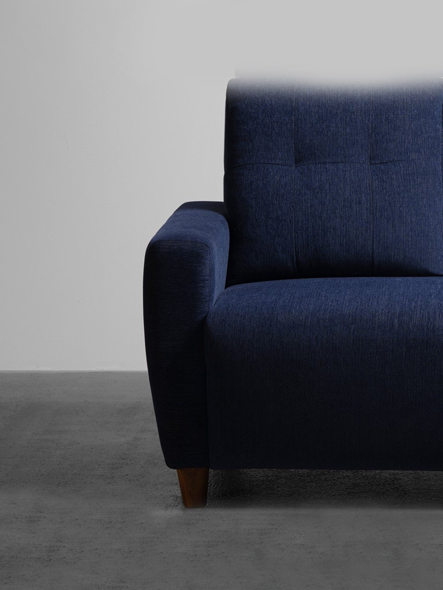 Sleepyhead Yolo Berry Blue Fabric 3 Seater Sofa