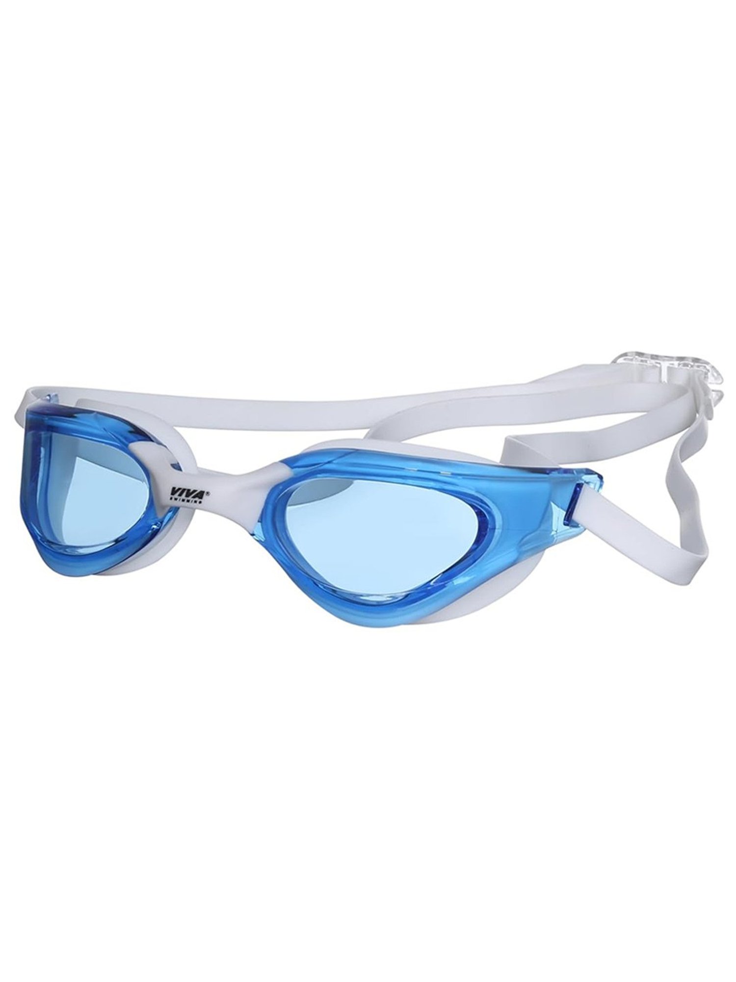 Viva Swimming Gravity Two Piece Professional Goggle with Addiional Nose Bridge (Blue & White)