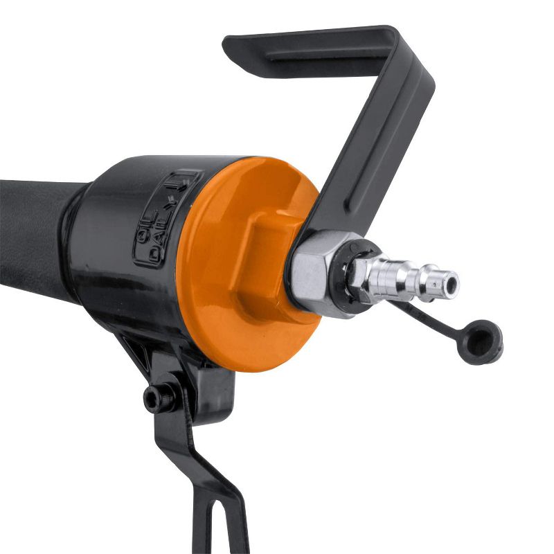 Freeman PFS9 Pneumatic 9-Gauge 2-Inch Ergonomic and Lightweight Fencing Stapler with Quick Release and 1000 9 Gauge 1.75-Inch Nails Box, Orange