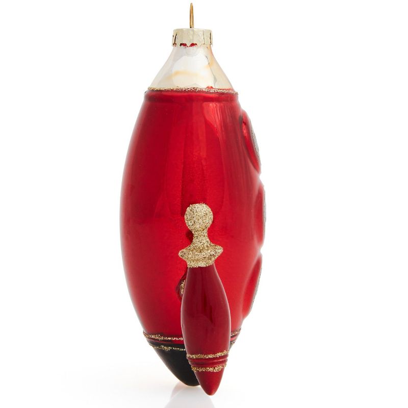 FAO Schwarz Glass Rocket Ornament