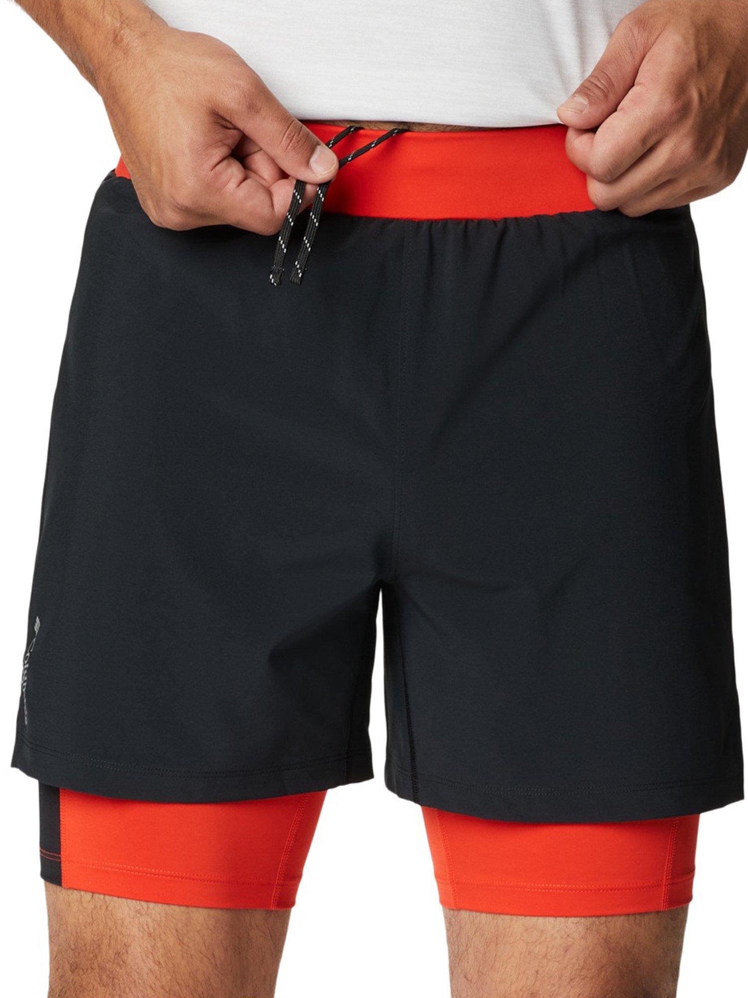 Columbia Men Black M Endless Trail 2in1 Shorts