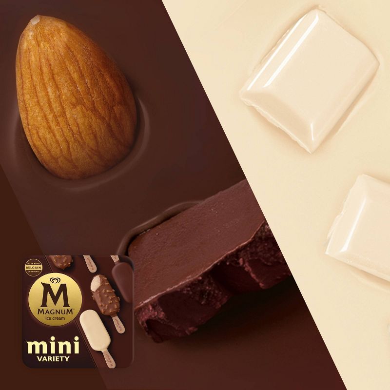 Magnum Classic/Almond/White Assorted Mini Ice Cream Bars- 6ct