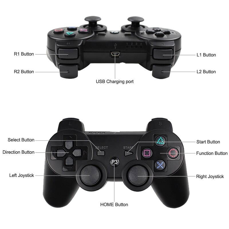 Wireless Gamepad Joystick Game Controller Accessories For PS3 SONY Playstation Game Console