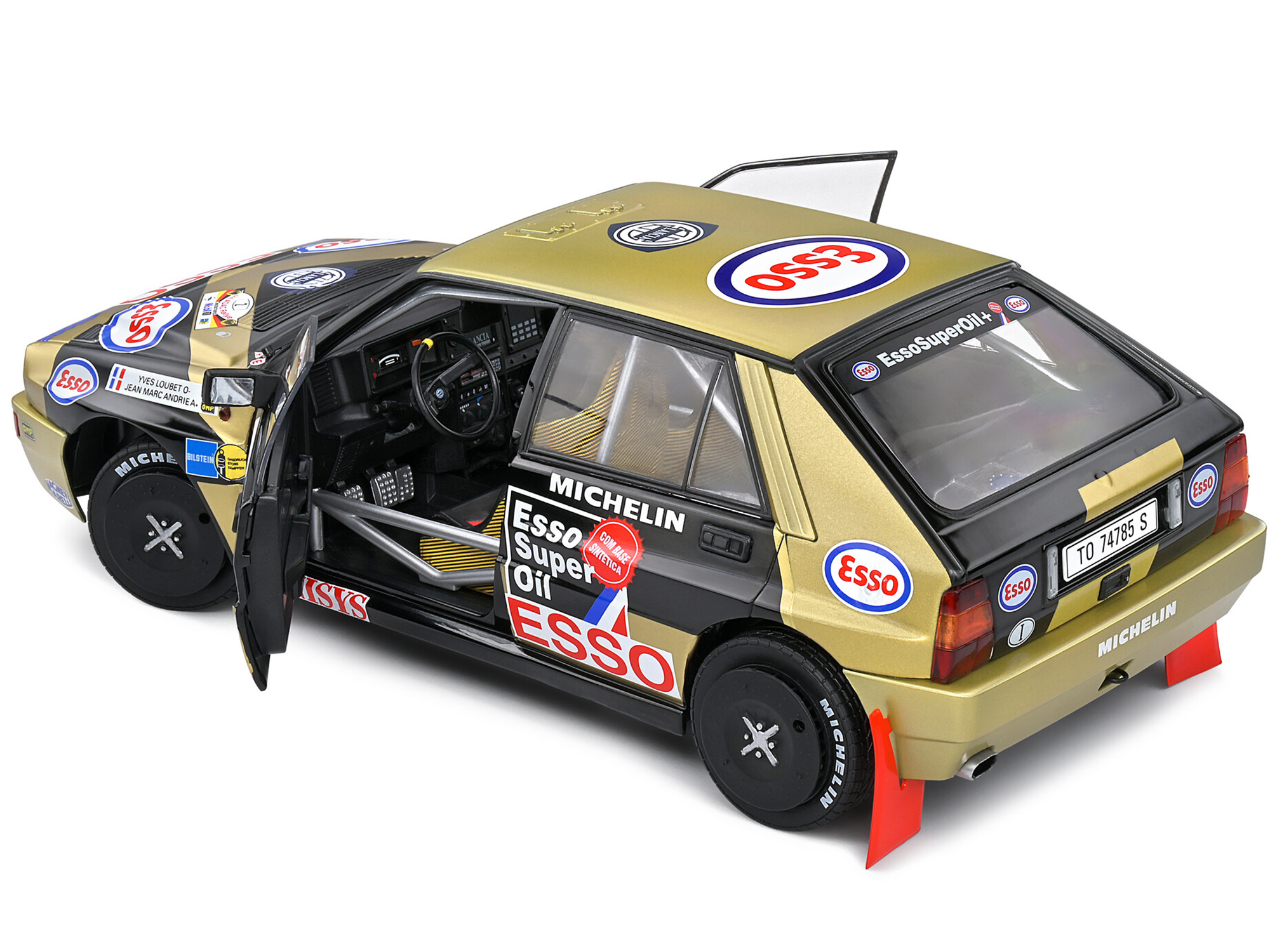 Lancia Delta HF Integrale Evoluzione #2 Carlos Sainz - Luis Moya "Jolly Club" "Tour de Corse - Rallye de France" (1993) 1/18 Diecast Model Car by Kyosho