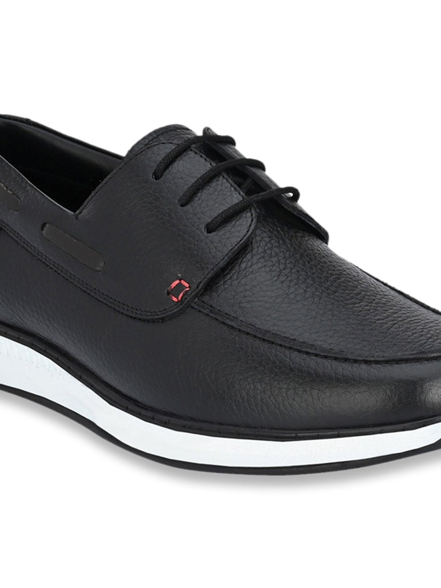 Hitz Men's Black Derby Shoes