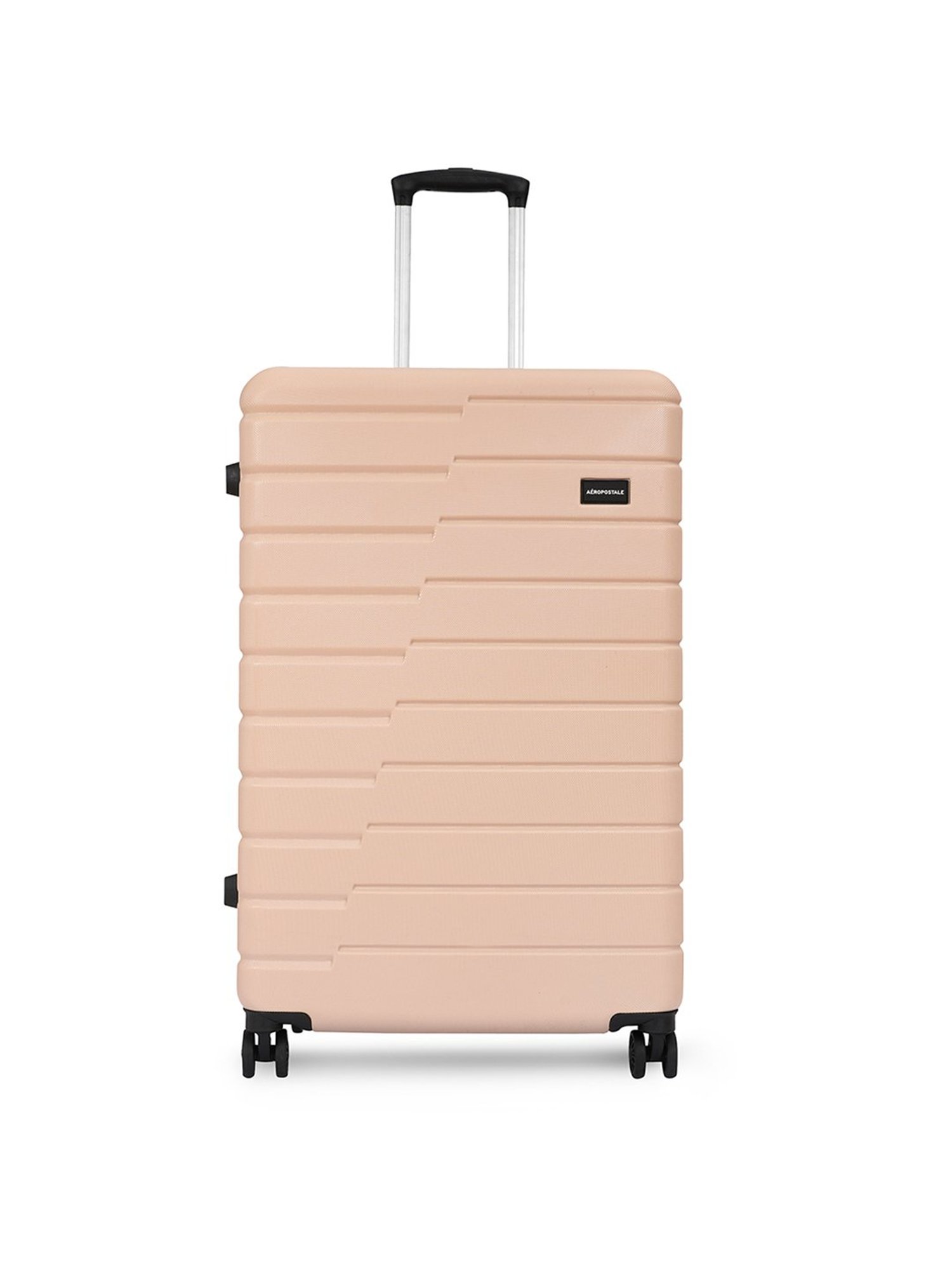 Aeropostale Stout Beige Textured Hard Large Trolley Bag - 30 cm