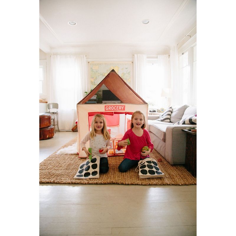 Pacific Play Tents 2 in 1 Lil' Grocery Store And Puppet Theater House Tent 50" x 40"