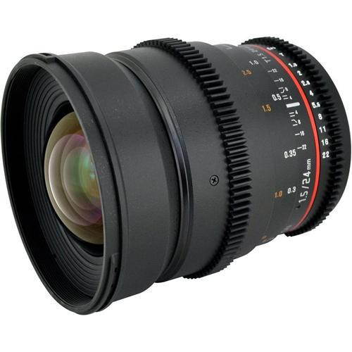 Rokinon 24mm T/1.5 Cine Wide Angle Lens (for Video DSLR Olympus/Panasonic Micro 4/3)