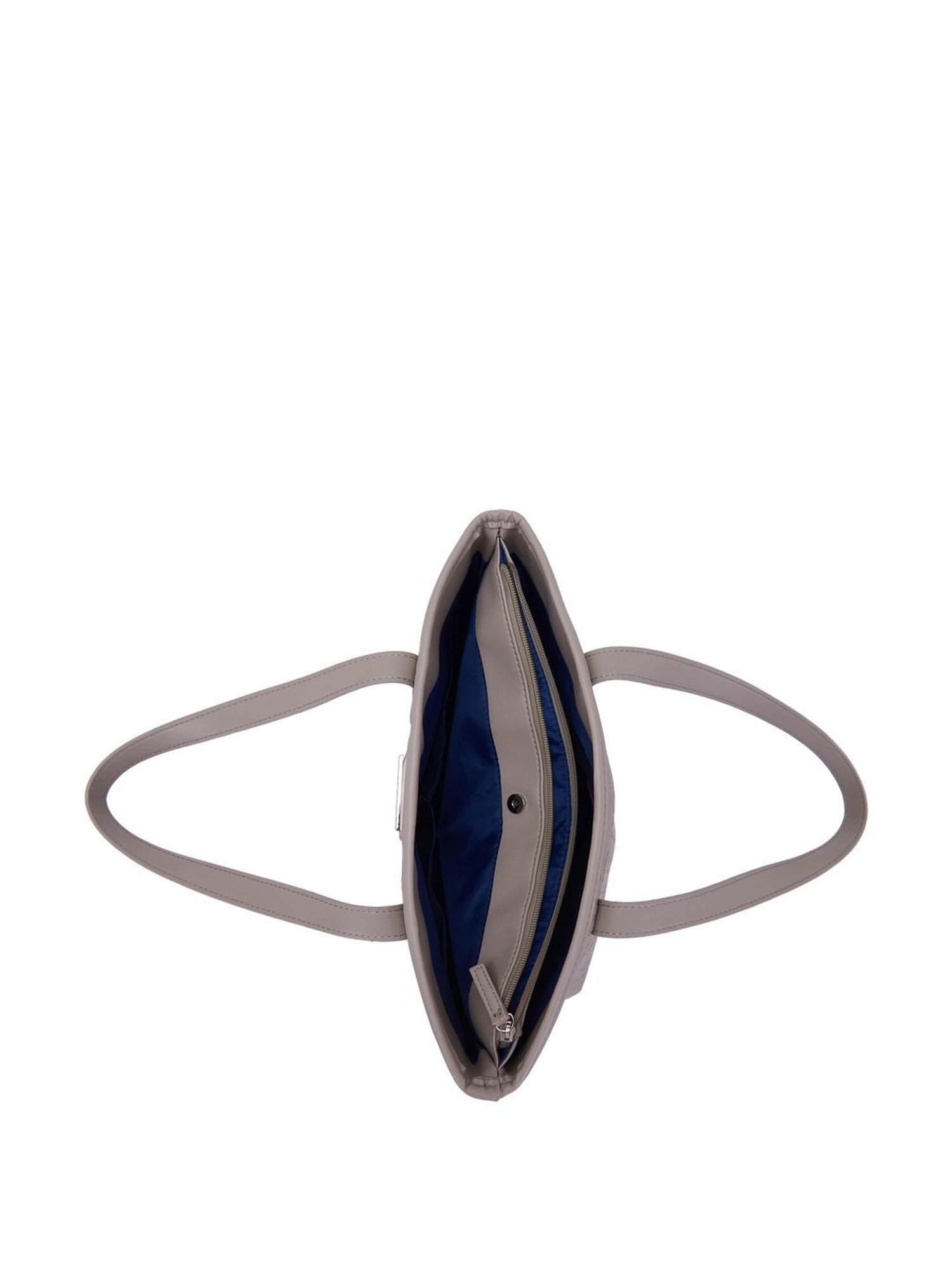 Nautica Grey Solid Medium Tote Handbag