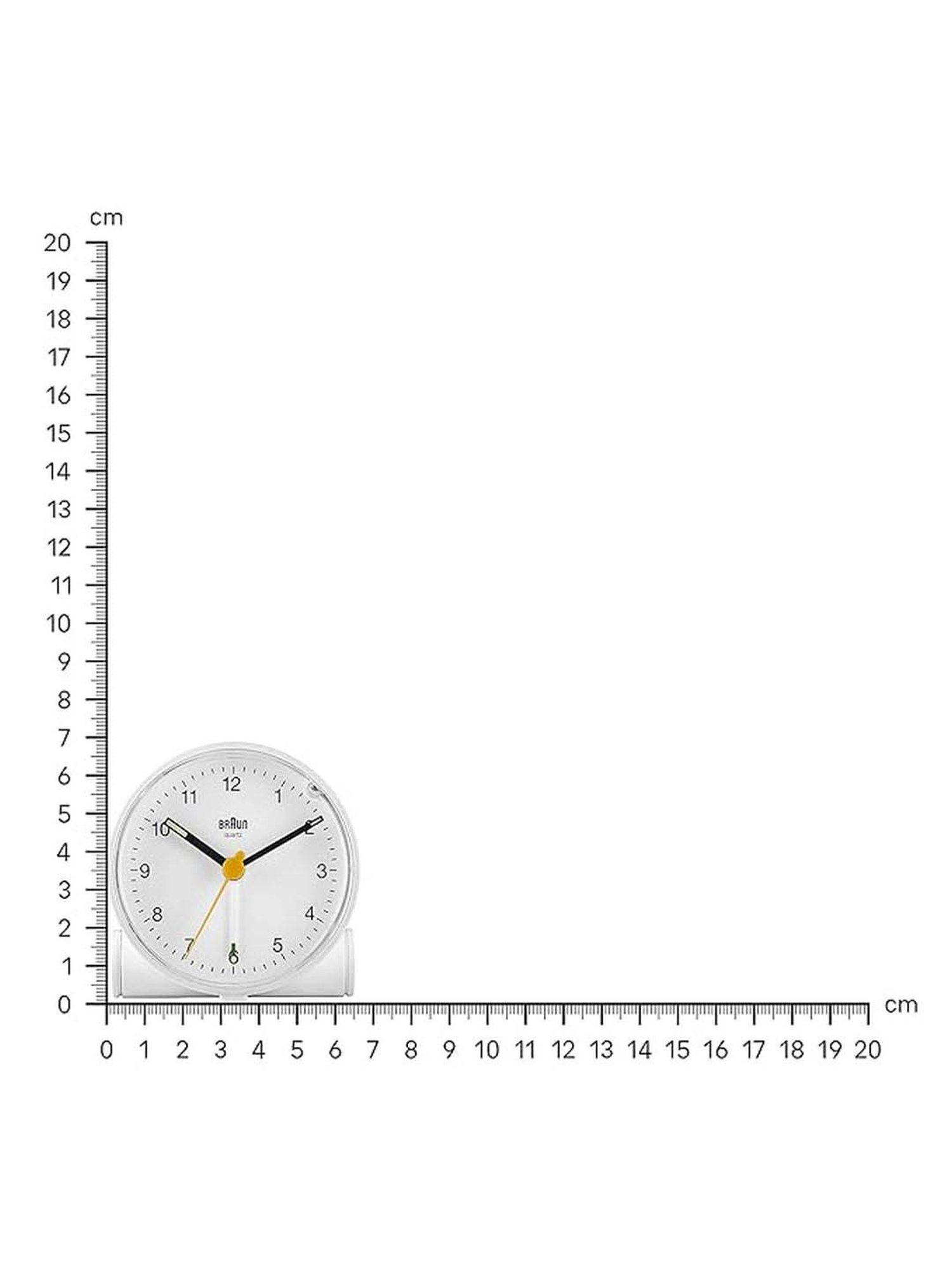 Braun Black Classic Large Analog Wall Clock With Silent Sweep Movement