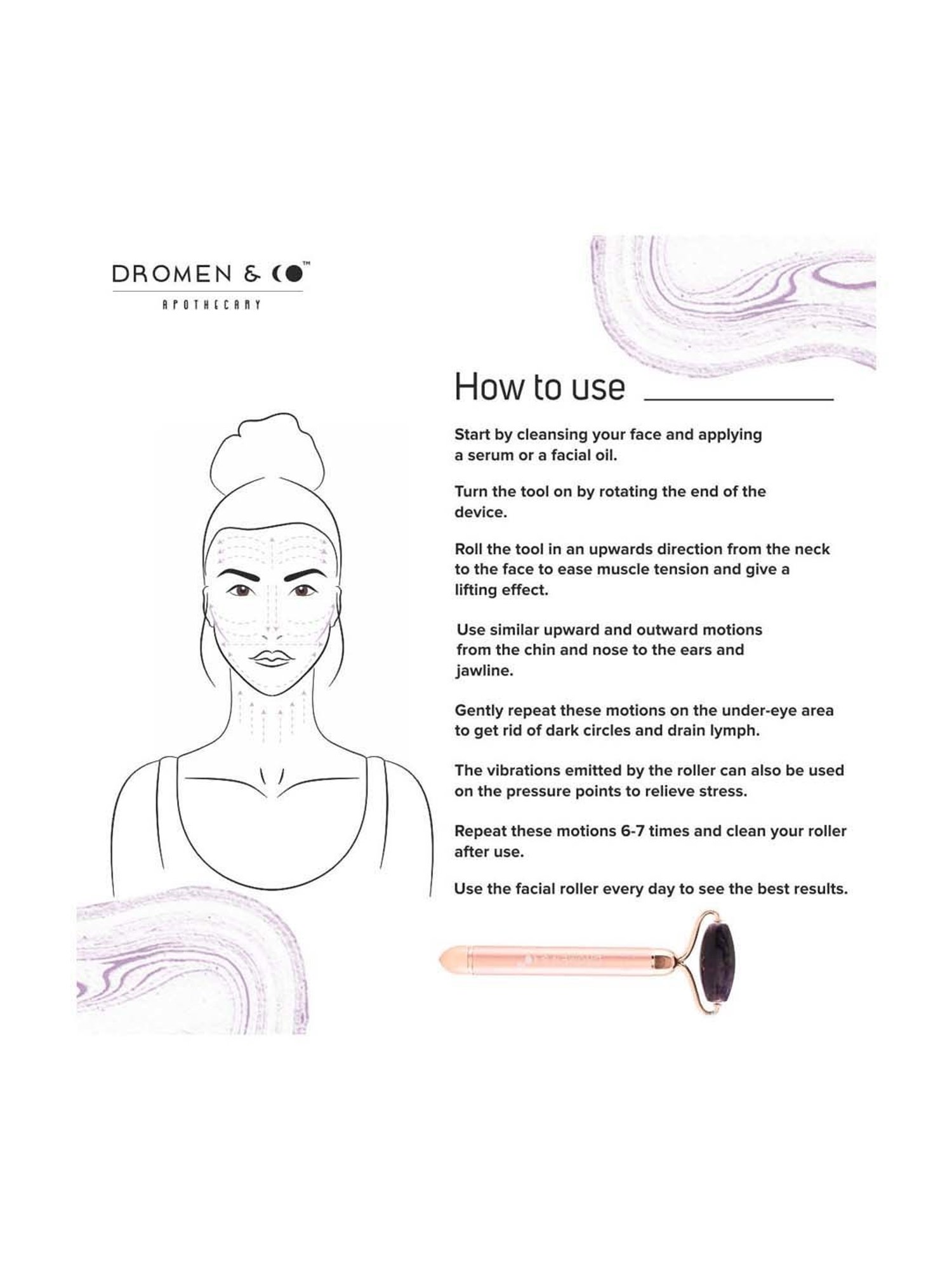 HofB- House of Beauty Quartz Roller - 1 Pc