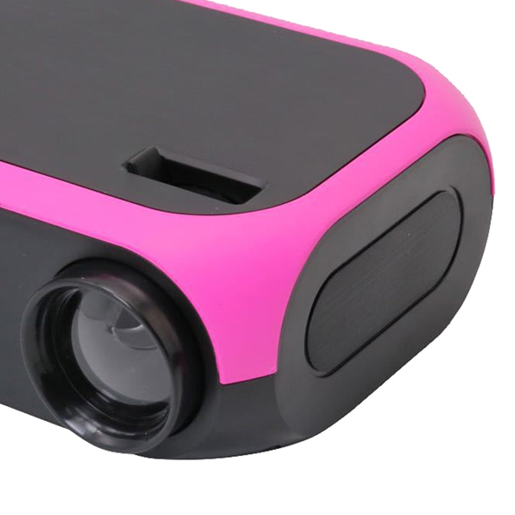 Projector For Smart Phone Projector With HDMI USB AV Home Theater Rose
