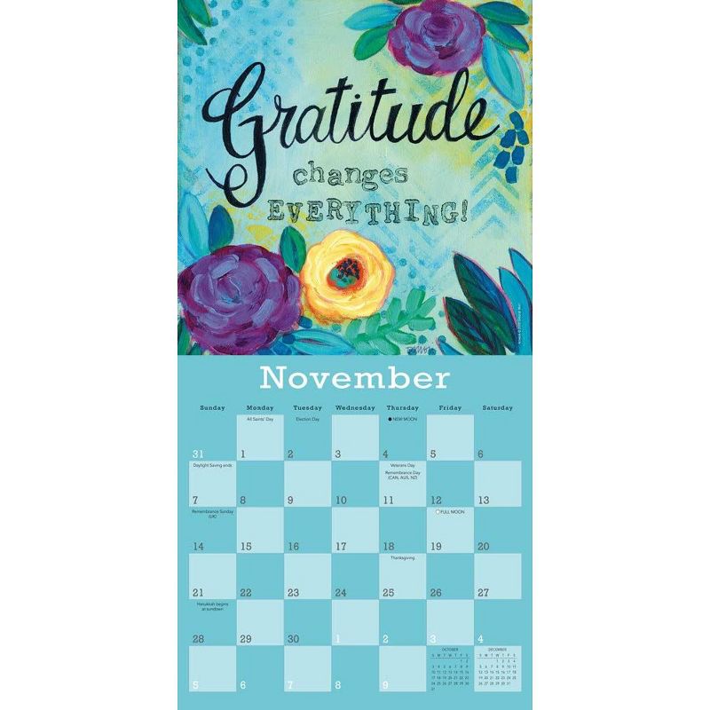 Sellers Publishing 2021 A Year of Hope and Inspiration 16-Month Wall Calendar Mori, Deb