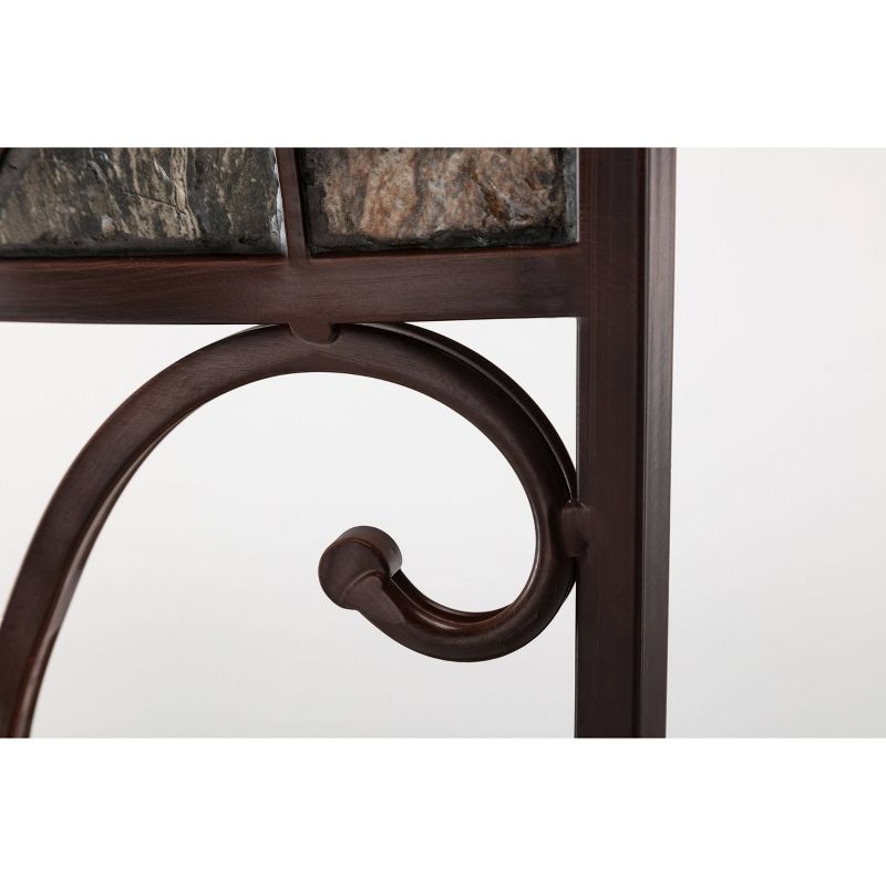 Boraam Industries Beau Swivel 24" Counter Height Barstool - Black/Gold