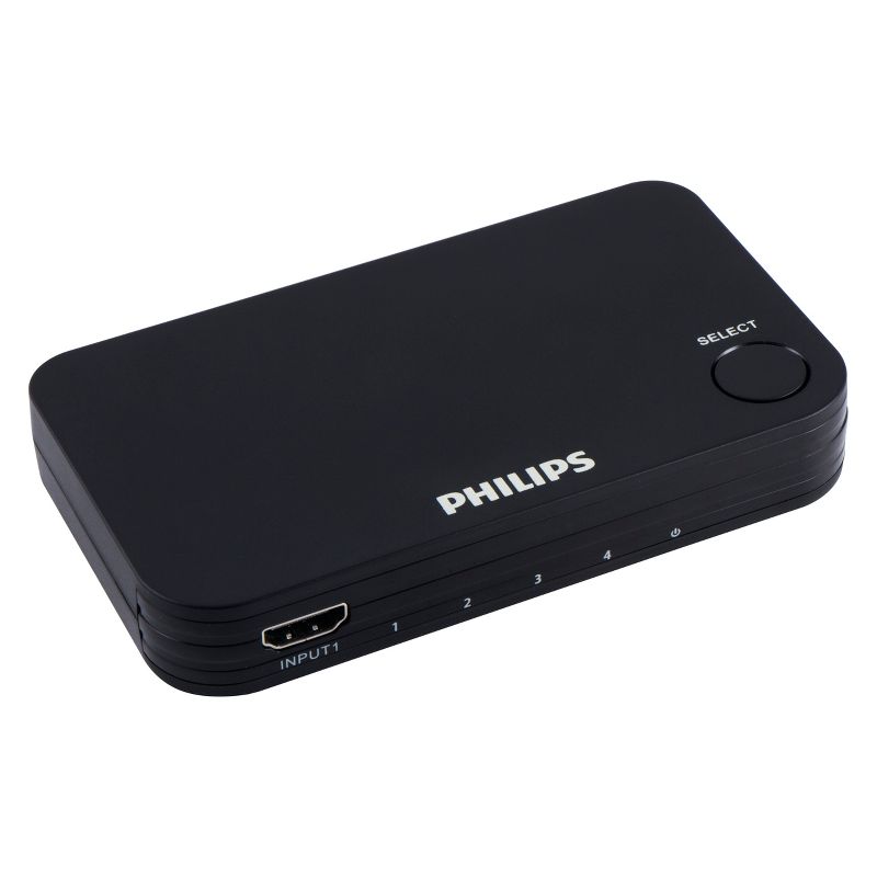 Philips 3 Port HDMI Switch - Black