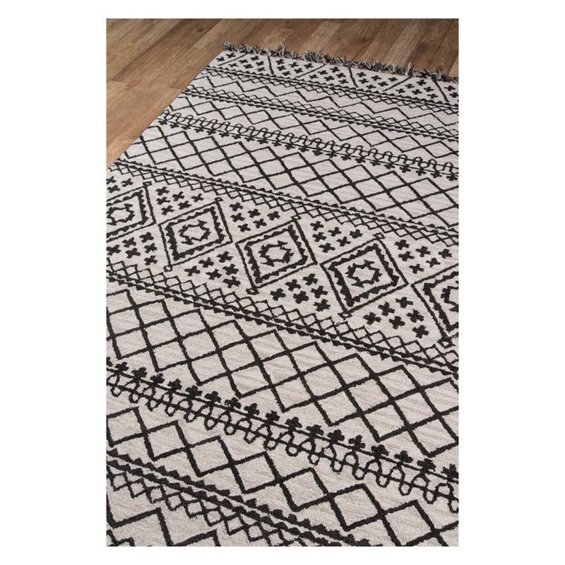 2'3"x8' Geometric Tufted Runner Gray - Momeni