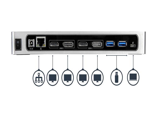 Thunderbolt 3 Dock Mini W/ Thunderbolt 3 Cable (Thunderbolt Dock for MacOS and Windows USB-C Laptops, Dual 4K @60Hz, 40Gbps Transfer Speeds)