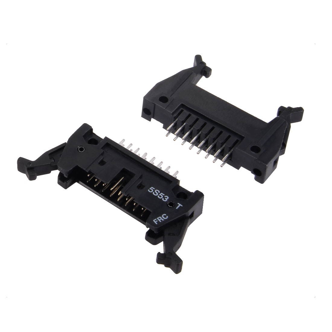 10Pcs 2x8-Pins 2.54mm Pitch Double Rows Straight Connector PCB IDC Ejector Header