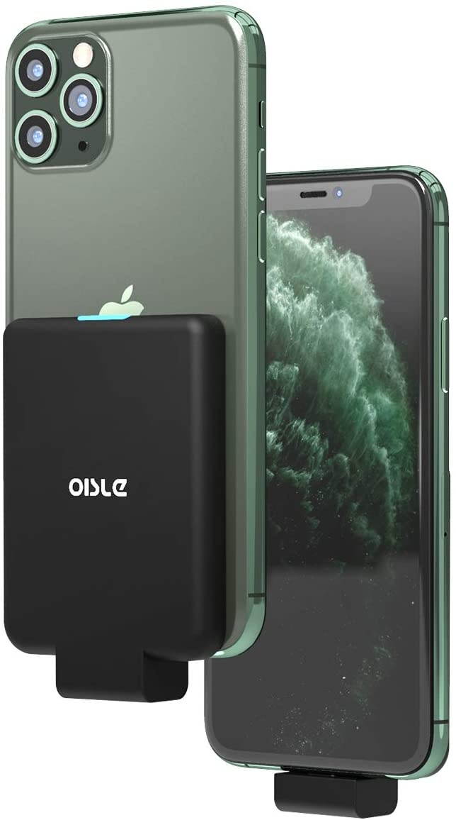 OISLE Mini Power Bank Powercore 4500mAh Portable Charger Portable Battery Charger Case for iPhone 12/12 mini/12pro/12pro Max 11/11 pro (max)8/8+X7/7+6/6+/6s5/5s-Black