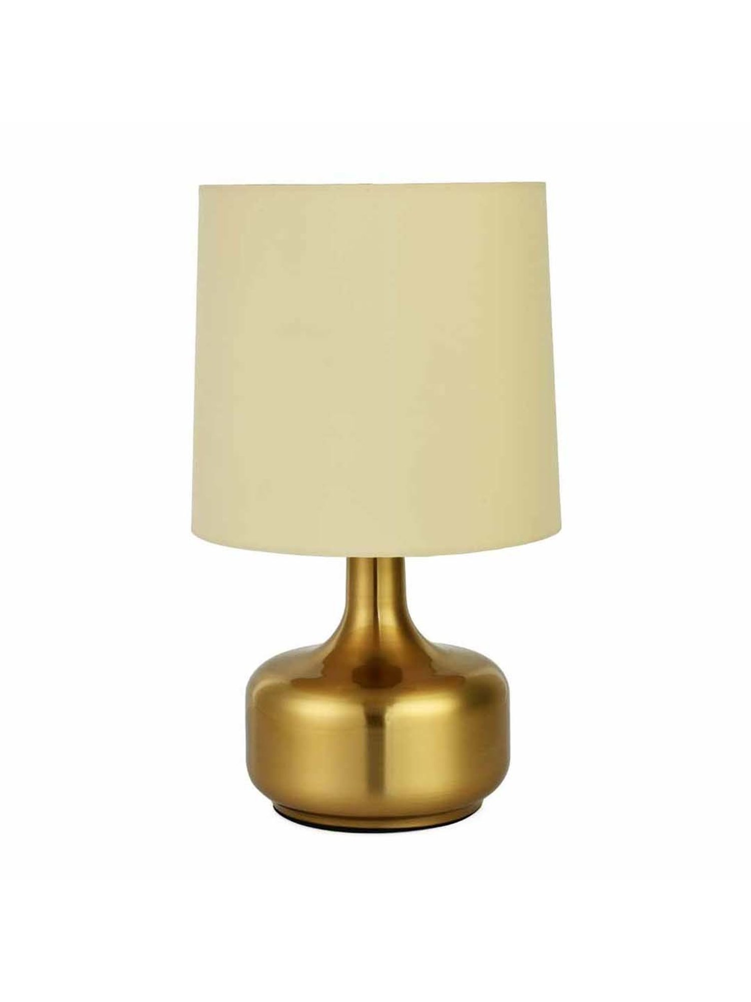 @home Nilkamal Gold Metal Metalia Triangular Shaped Table Lamp