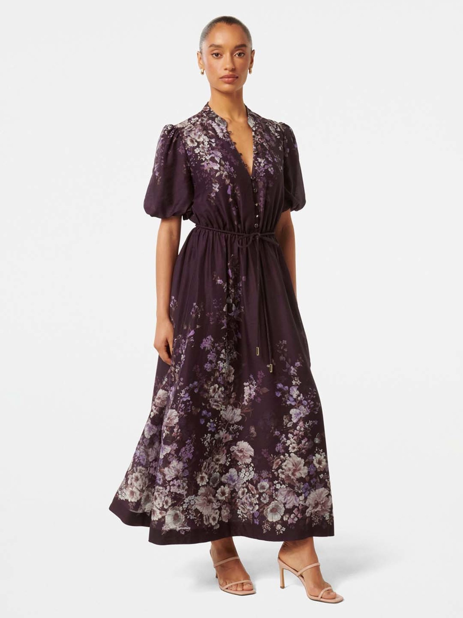 Forever New Adele Petite Printed Midi Dress