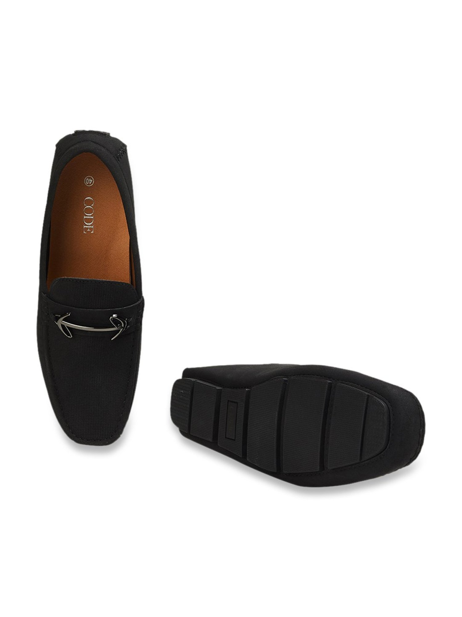 Code by Lifestyle Men's Black Casual Loafers