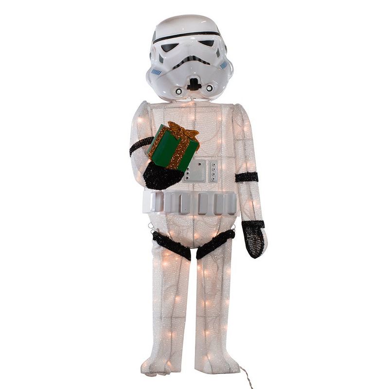Kurt Adler 36-Inch Star Wars Stormtrooper Light-Up Tinsel Lawn D'ecor
