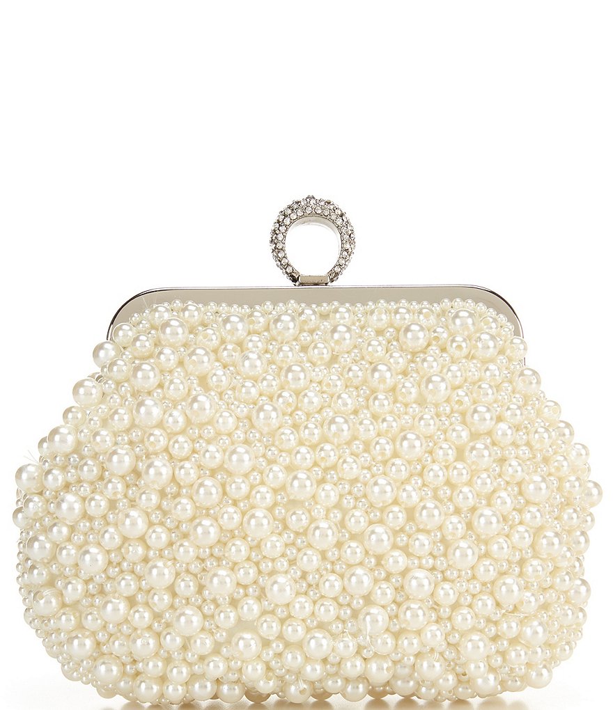 Kate Landry Satin Buckle Clutch Bag