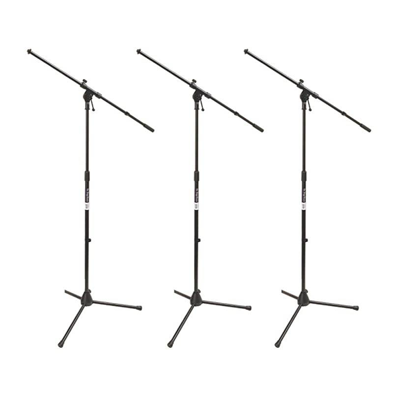 Stage MS7701B Euro Boom Microphone Stand Bundle Black 3 Items