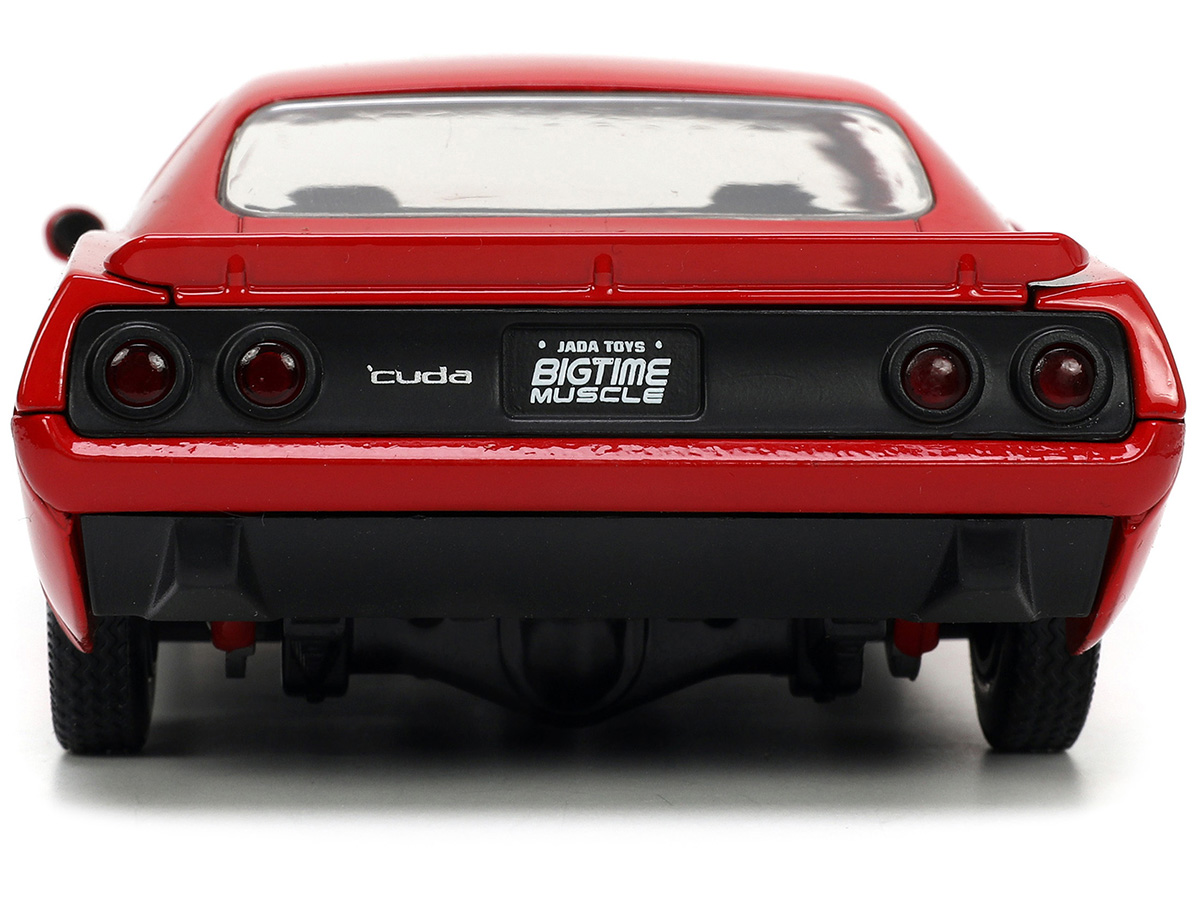 1971 Plymouth Barracuda Tahitian Walnut Metallic and White with White Vinyl Top Limited Edition to 258 pieces Worldwide 1/18 Diecast Model Car by ACME