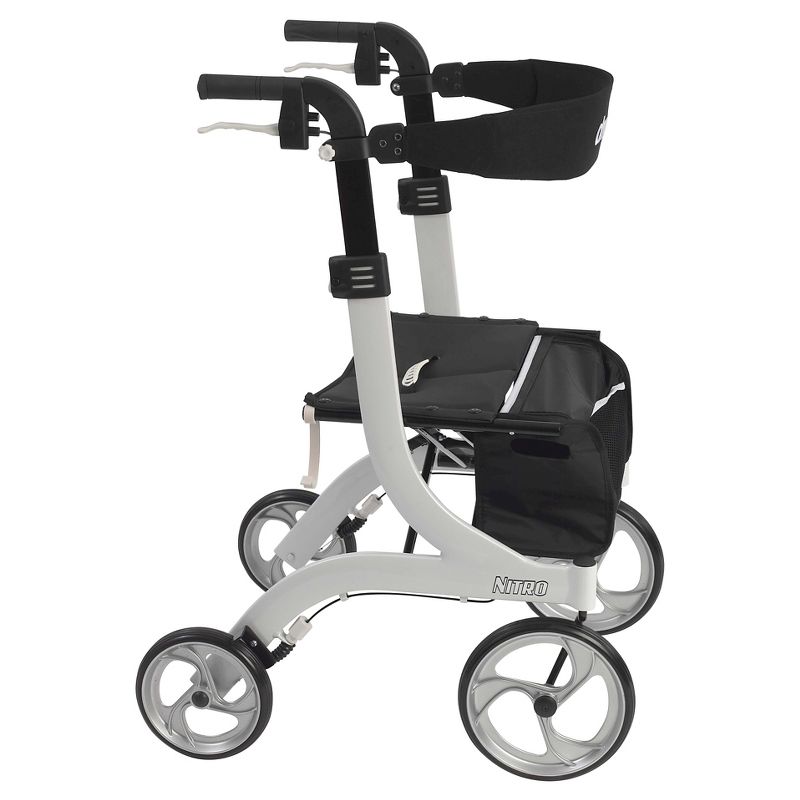 Drive Medical Nitro Euro Style Walker Rollator, White