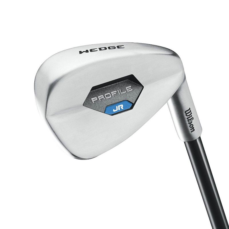 Wilson 2017 Junior Right Hand Golf Set, Blue & Wheeled Golf Bag Travel Case