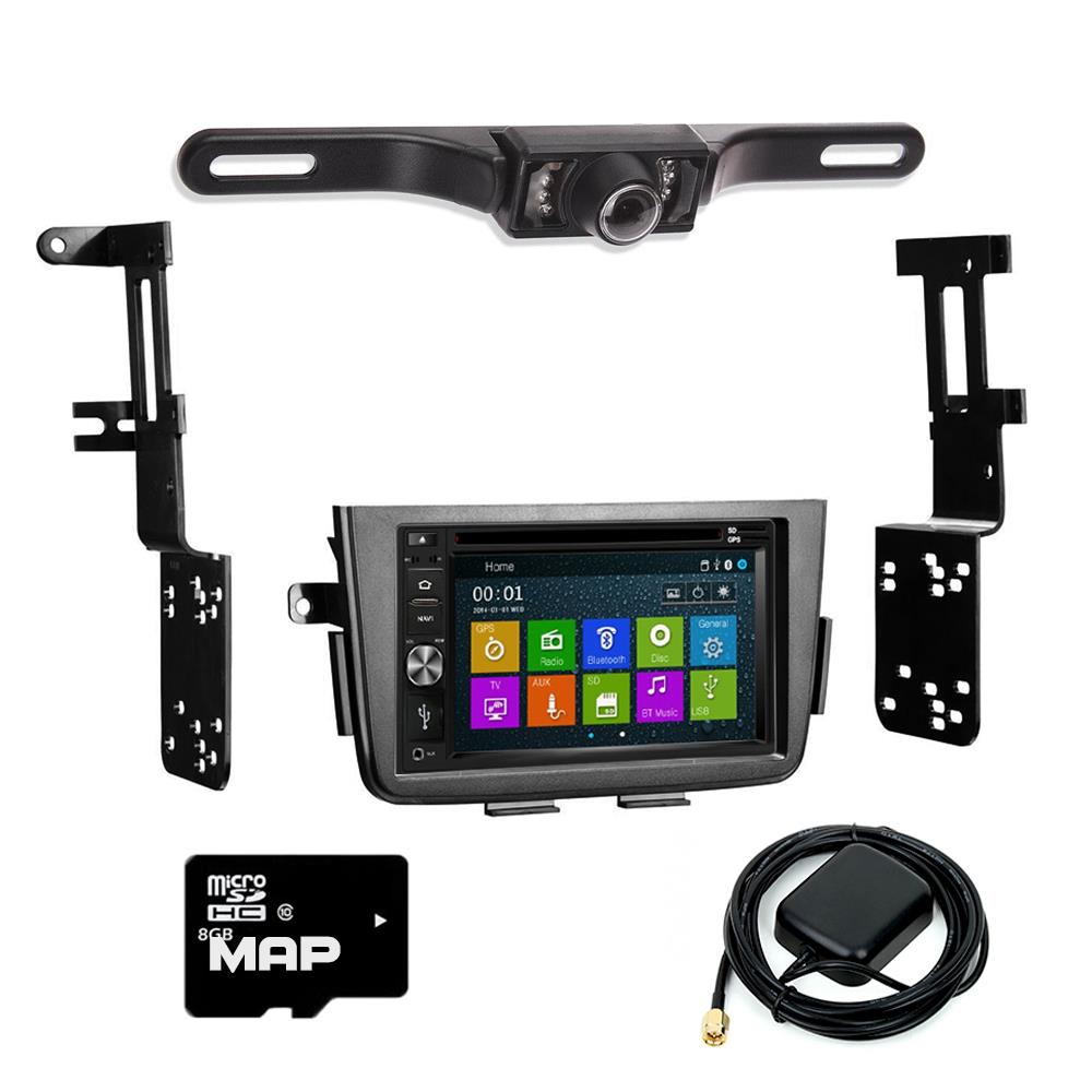 Otto Navi In Dash Navigation System DVD GPS Navigation Multimedia Radio and Dash Kit for Acura MDX 2001-2006 with Back up camera and extra