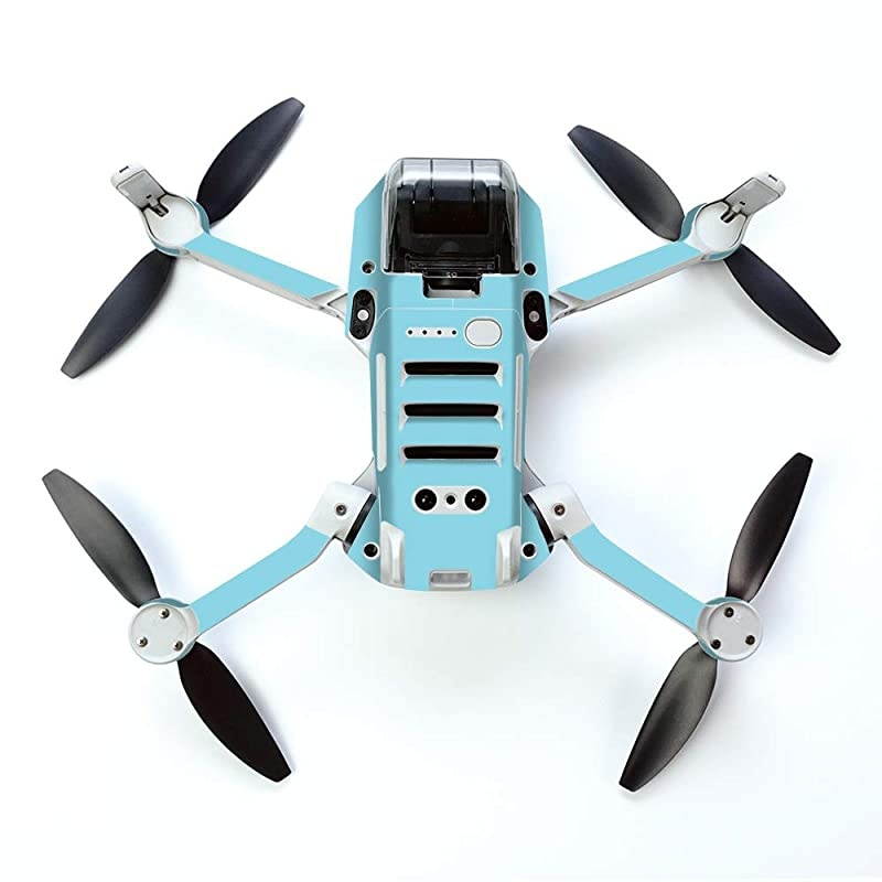 Skin for DJI Mavic Mini Portable Drone Quadcopter Solid Baby Blue | Protective Durable and Unique Vinyl Decal wrap Cover | Easy to Apply Remove and Change Styles | Made in The USA
