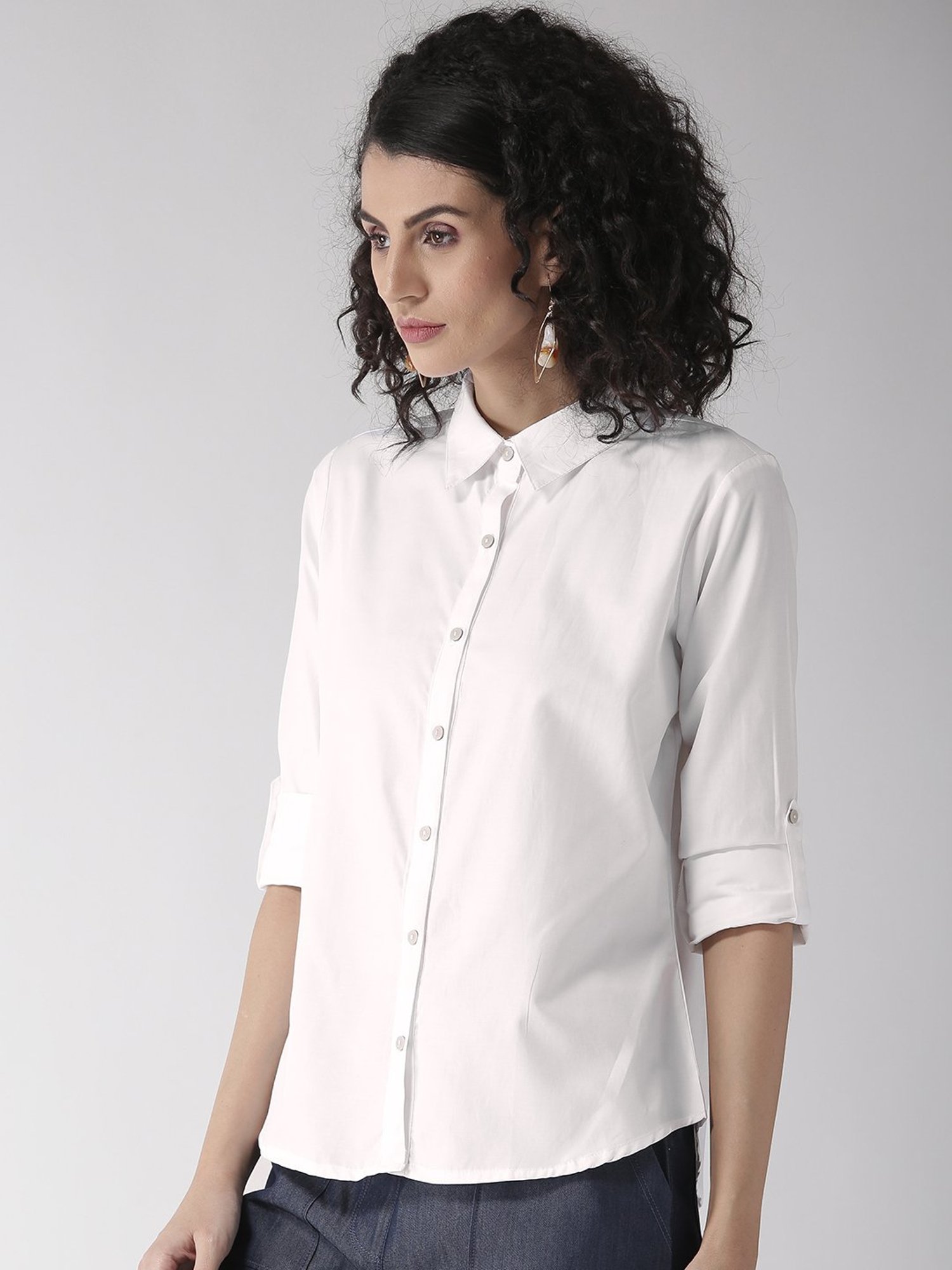 Annabelle by Pantaloons Black Polka Dots Shirt